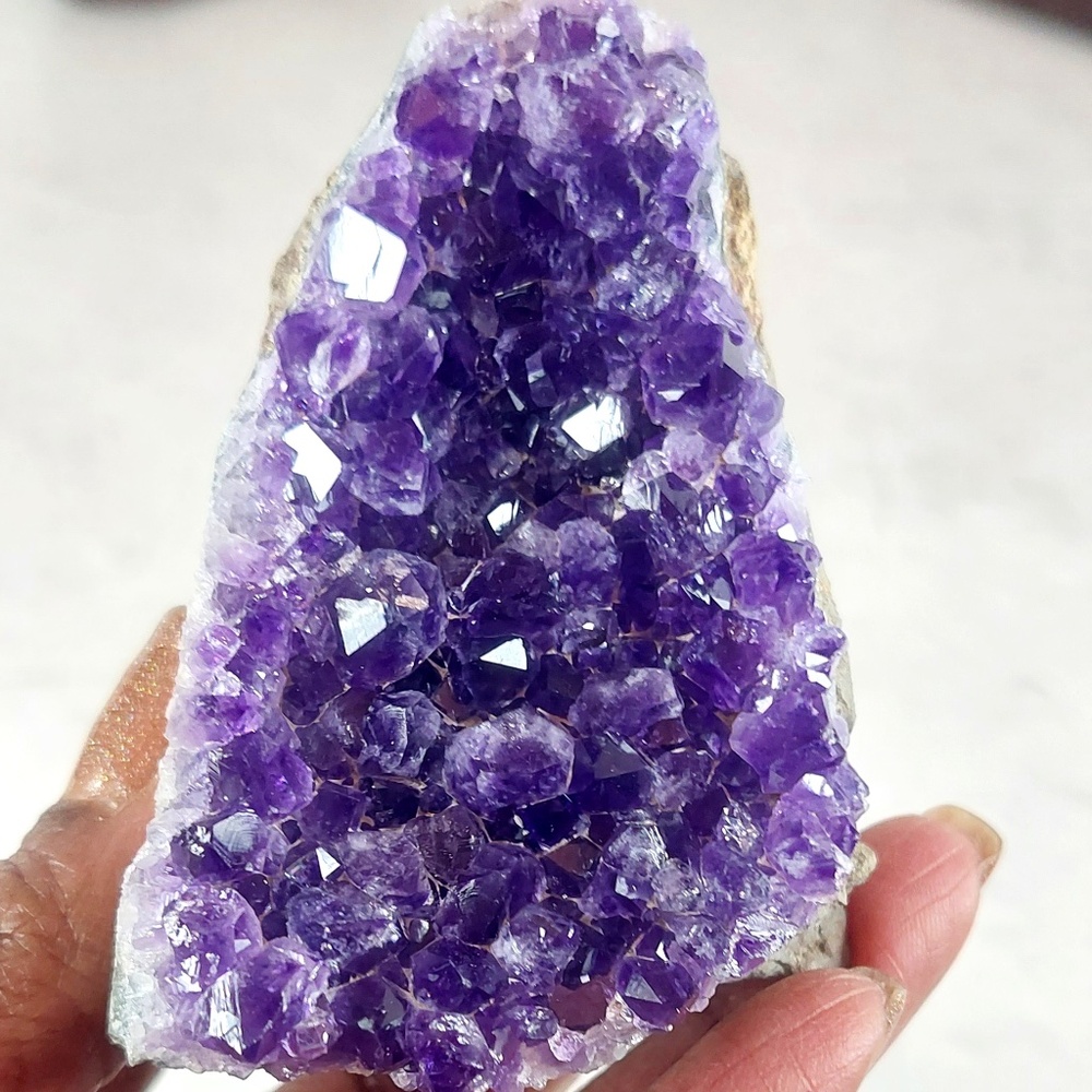 Amethyst Cut Base | Crystal Healing | Crystal Decor